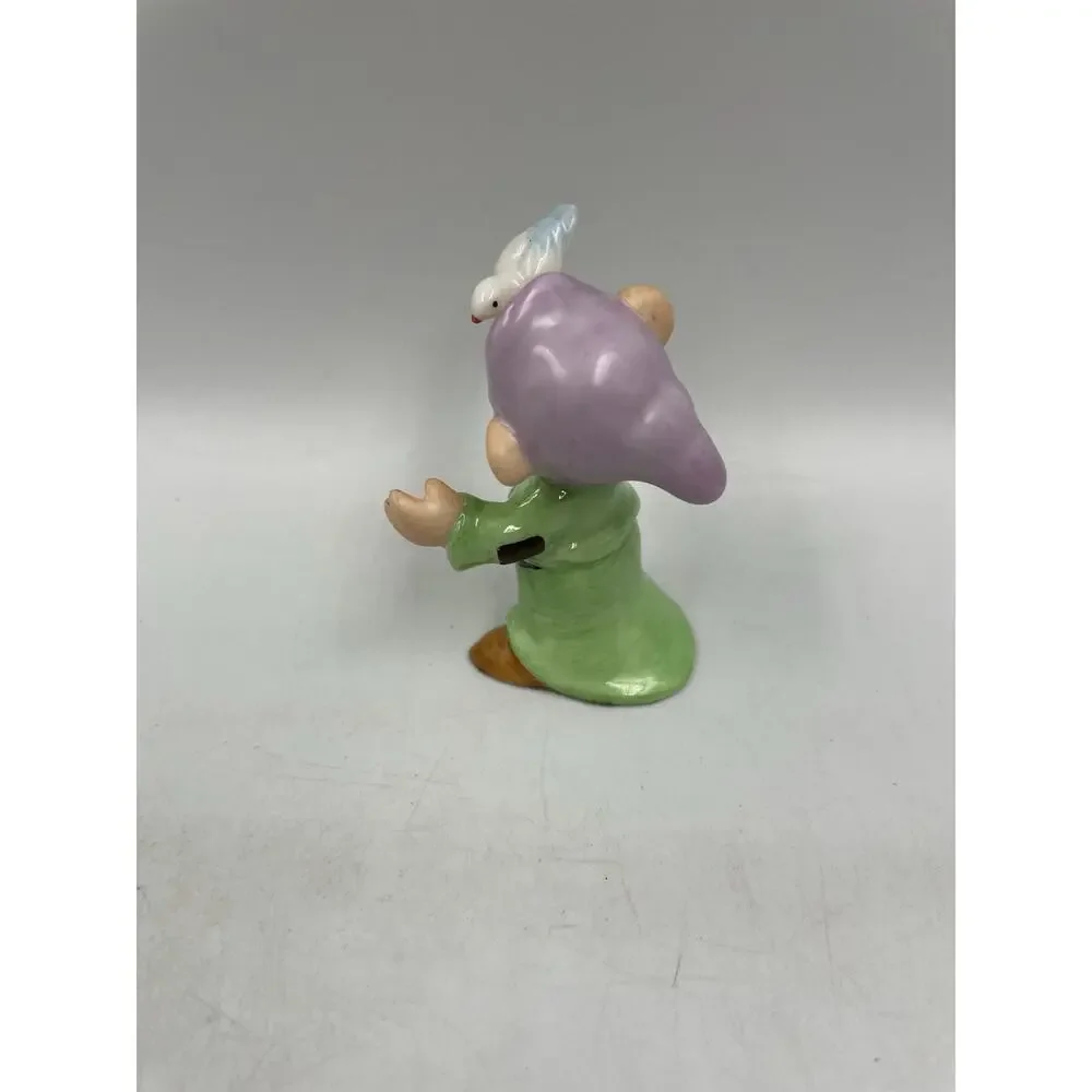 Vintage Disney Dopey With Bird Porcelain Figurine